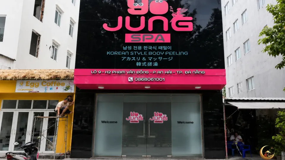 다낭 요정스파 외관 · 첫 예약 전 장소와 코스 확인